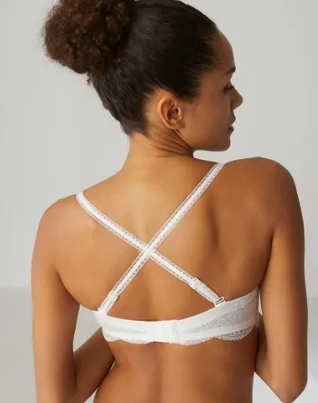 Simone Pérèle, strapless bh, ivoor