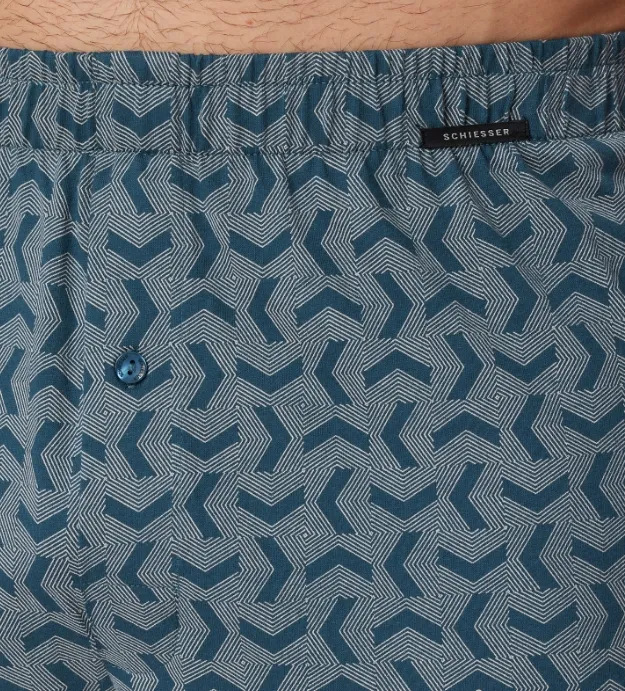 Schiesser, 2-pack, losse boxers, blauw