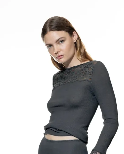 Mey, Tshirt Lange mouw, Wool Love