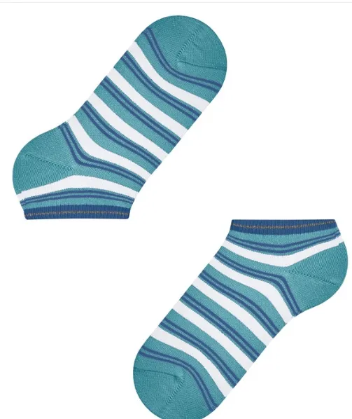 Falke, sneakersokken, blauw gestreep