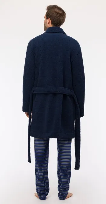 Woody, herenkamerjas, donkerblauw