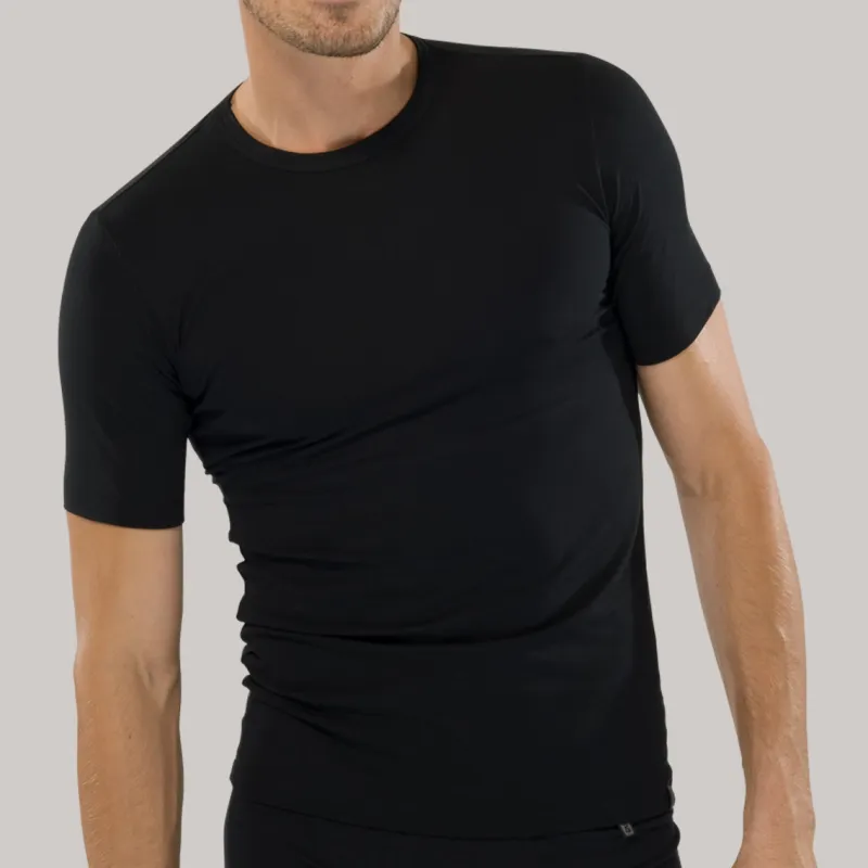 Hshirt R-hals 95/5 zwart