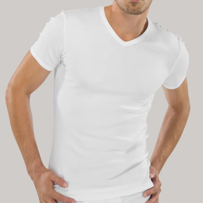 Herenshirt geribt