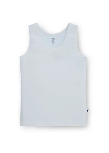 Jongens singlet, wit