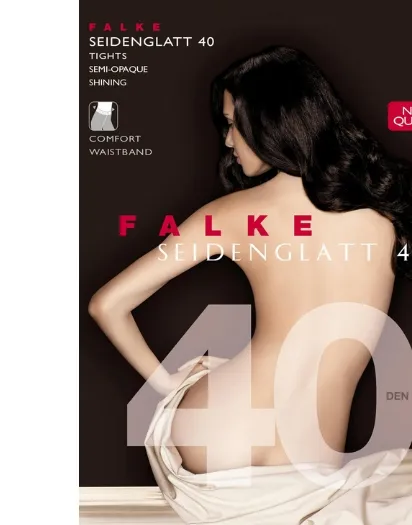 Falke, Damespanty, Seidenglatt, 40 den, zwart