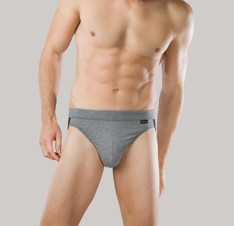 Herenslip 3-pack cotton essentials grijs