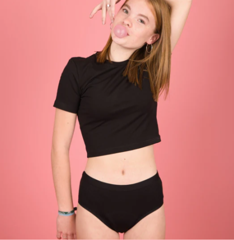 Moi et marie, menstruatieslip, zwart