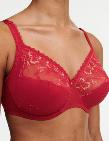 Chantelle, 3-delige beugelbh, every curve, rood