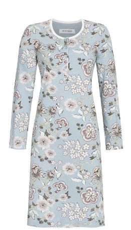 Ringella, slaapkleed met knoopjes, blauw