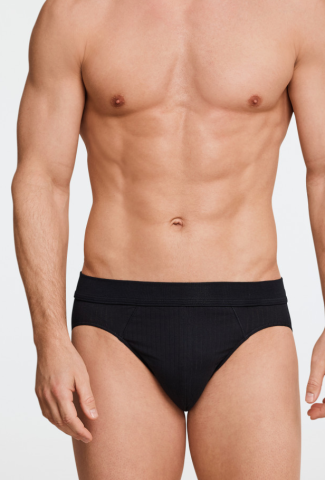 Schiesser,  Rio slip 2-pack zwart - Authentic