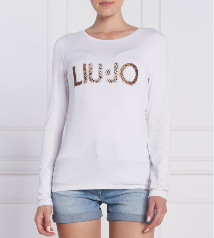 Liu Jo, T-shirt lange mouwen, wit