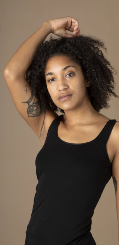 ndrw, damestop, zwart