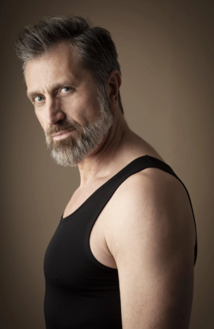 ndrw, herenhemd zonder mouw, zwart