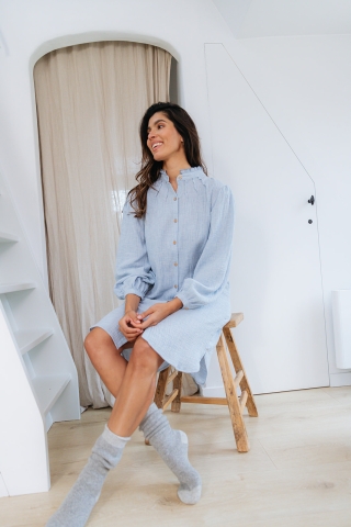 Alice et Maman, slaapkleedje, tetra, blauw