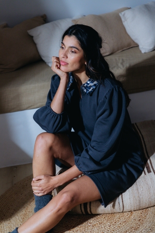 Alice et maman, kleedje, antraciet