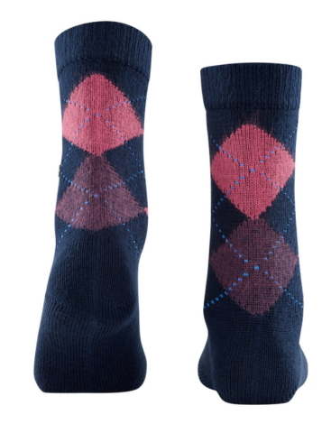 Burlington, sokken, geruit, blauw