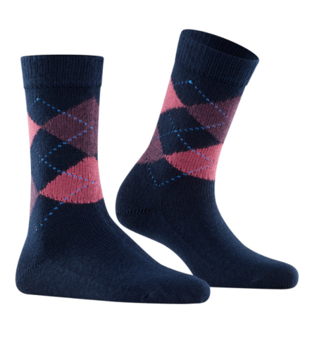 Burlington, sokken, geruit, blauw