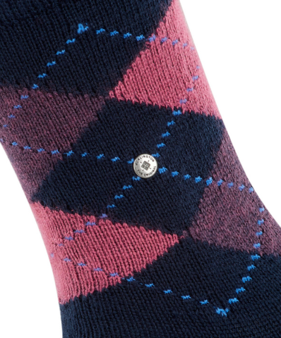 Burlington, sokken, geruit, blauw