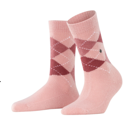 Burlington, sokken, geruit, roze