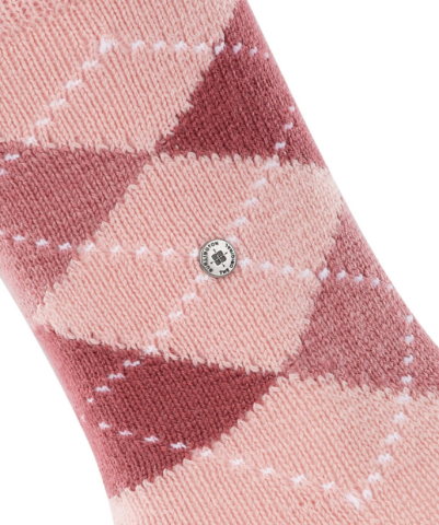 Burlington, sokken, geruit, roze