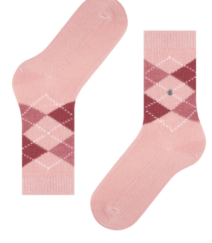 Burlington, sokken, geruit, roze