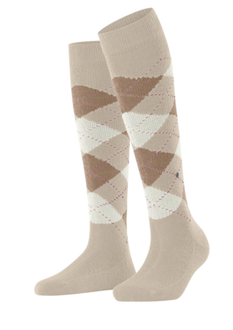 Burlington, kniekousen, geruit, beige
