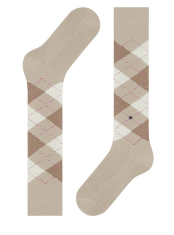 Burlington, kniekousen, geruit, beige