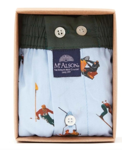 Mc Alson, boxer, blauw, ski