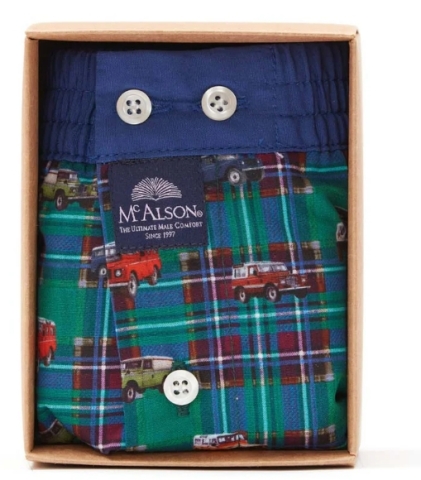 Mc Alson, boxer, geruit, auto's