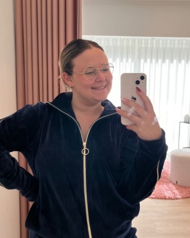 Vitamia, huispak velour, blauw