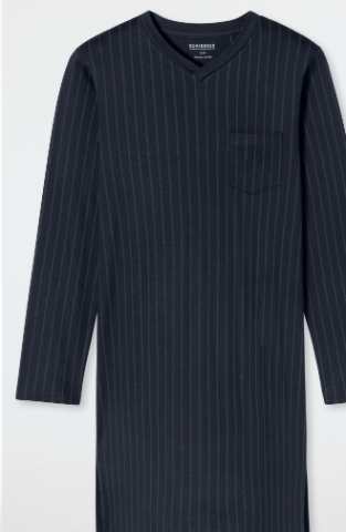 Schiesser, slaapkleed, blauw geruit