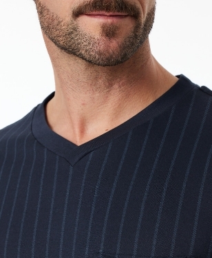 Schiesser, slaapkleed, blauw geruit