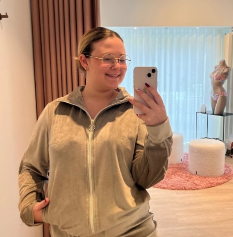 Vitamia, huispak velour, taupe