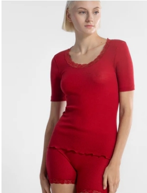 Oscalito, Hemdje, Wol/zijde, Rood