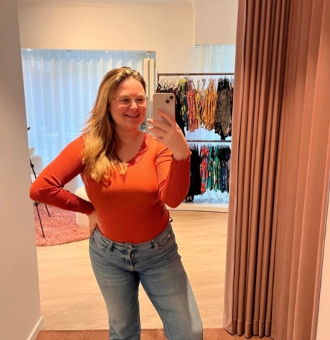 Oscalito, Hemdje, Wol/zijde, oranje