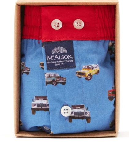 Mc Alson, boxer, blauw, trucks