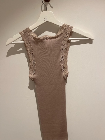 Oscalito, Hemdje, Wol/zijde, Taupe