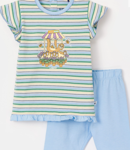 Woody, babypyjama, luiaard, gestreep
