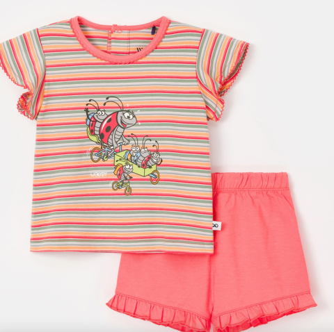 Woody, babypyjama, lieveheersbeestje