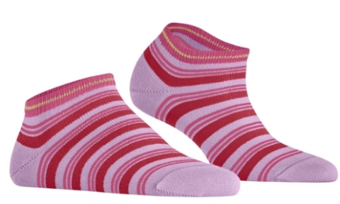 Falke, sneakersokken, roze gestreep