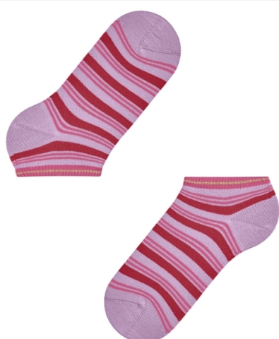 Falke, sneakersokken, roze gestreep