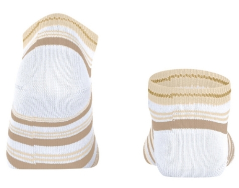 Falke, sneakersokken, beige gestreept