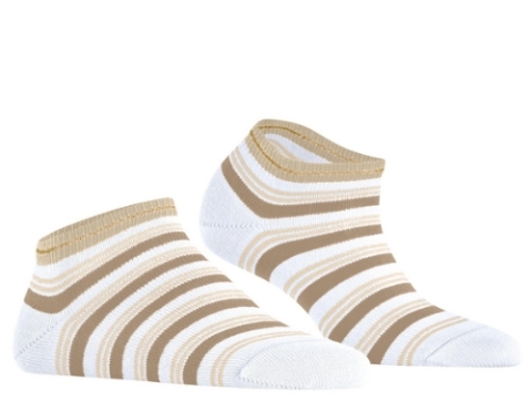 Falke, sneakersokken, beige gestreept