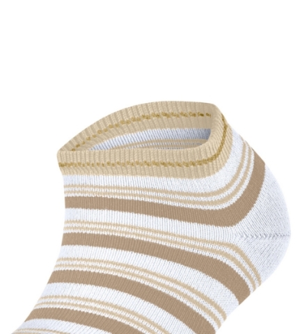 Falke, sneakersokken, beige gestreept