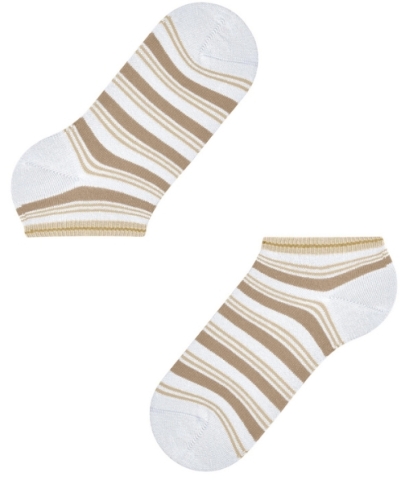 Falke, sneakersokken, beige gestreept