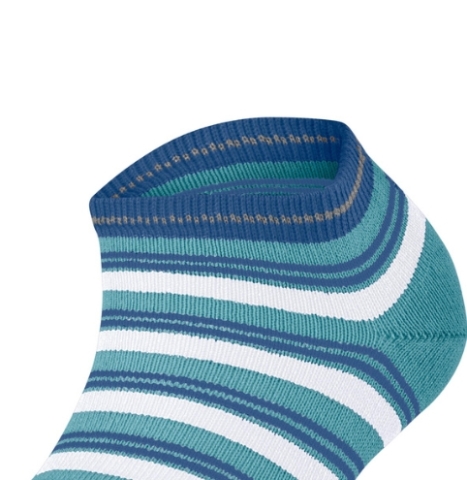 Falke, sneakersokken, blauw gestreep