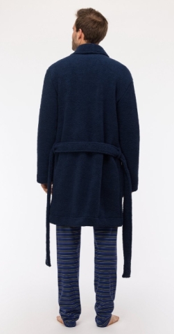 Woody, herenkamerjas, donkerblauw