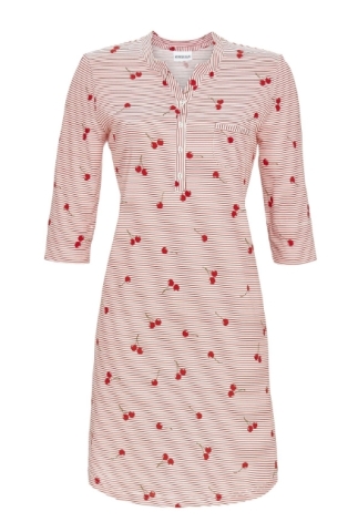 Ringella, slaapkleed, kersenprint, rood