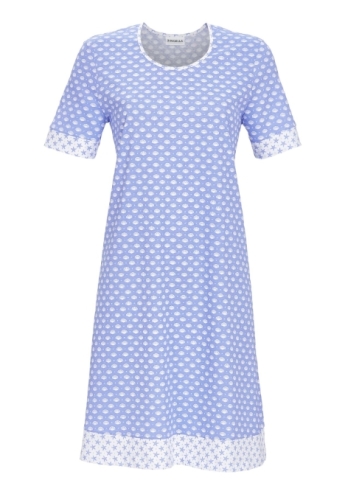 Ringella, slaapkleed, blauw, schelpen