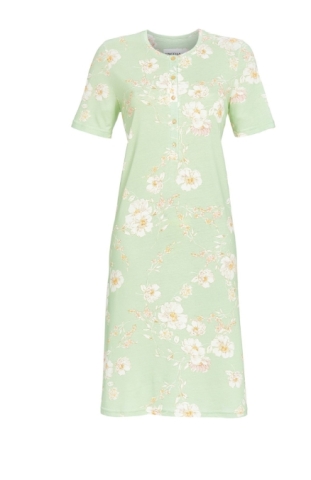 Ringella, slaapkleed, groen, bloemen